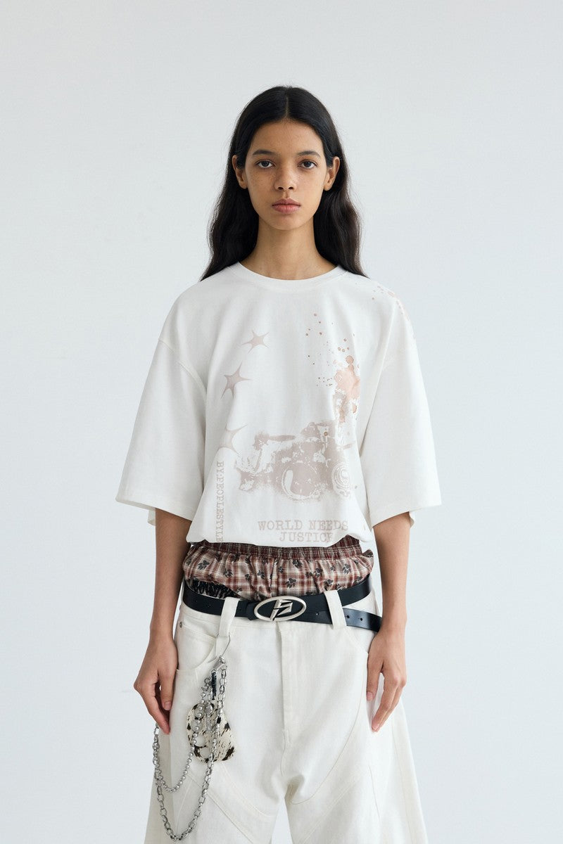 Ink Print Casual Tee