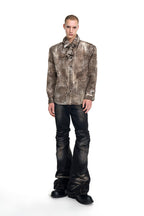 Leopard Print Padded Shirt