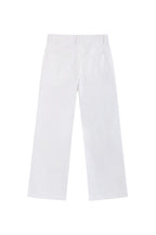 White Flare Washed Jeans