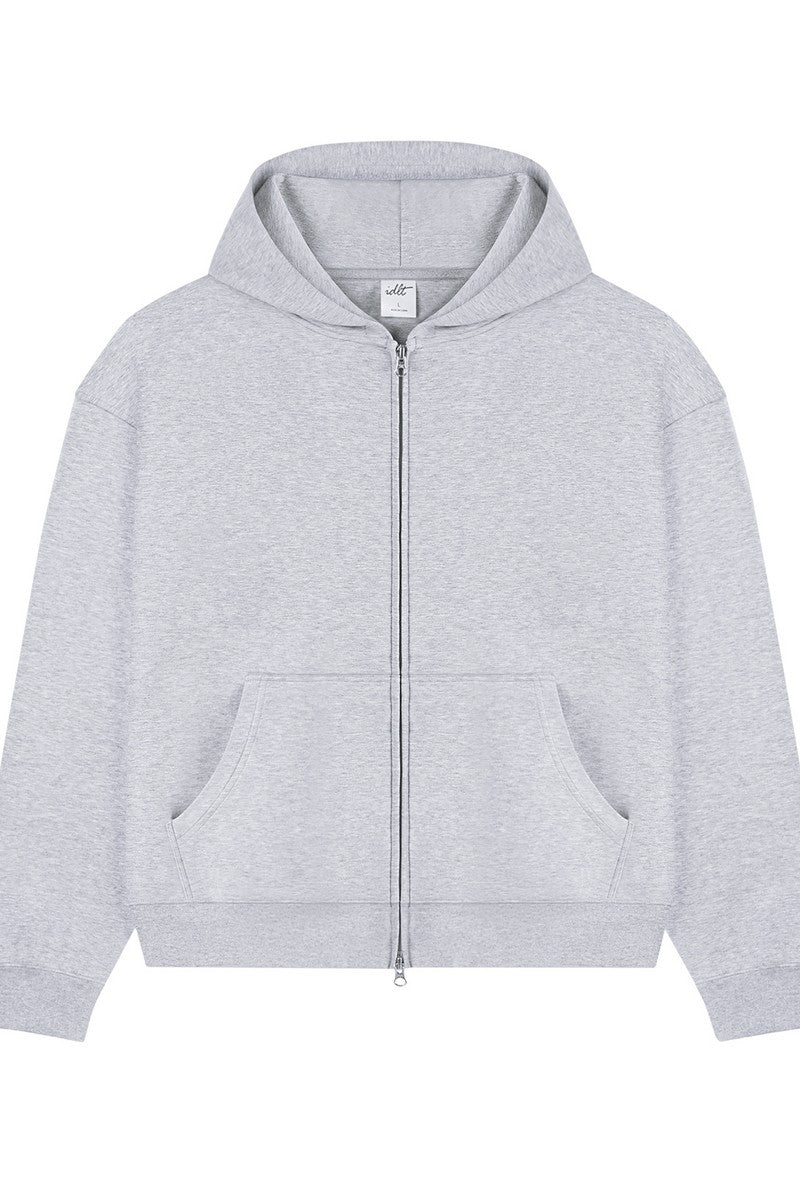 Boxy Zip Air Layer Hoodie