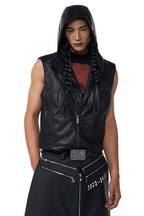 Hooded Star Patch Vest