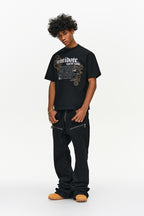 Iris Embroidery Script T-Shirt