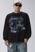 Vintage Washed Graphic Long Sleeve Tee