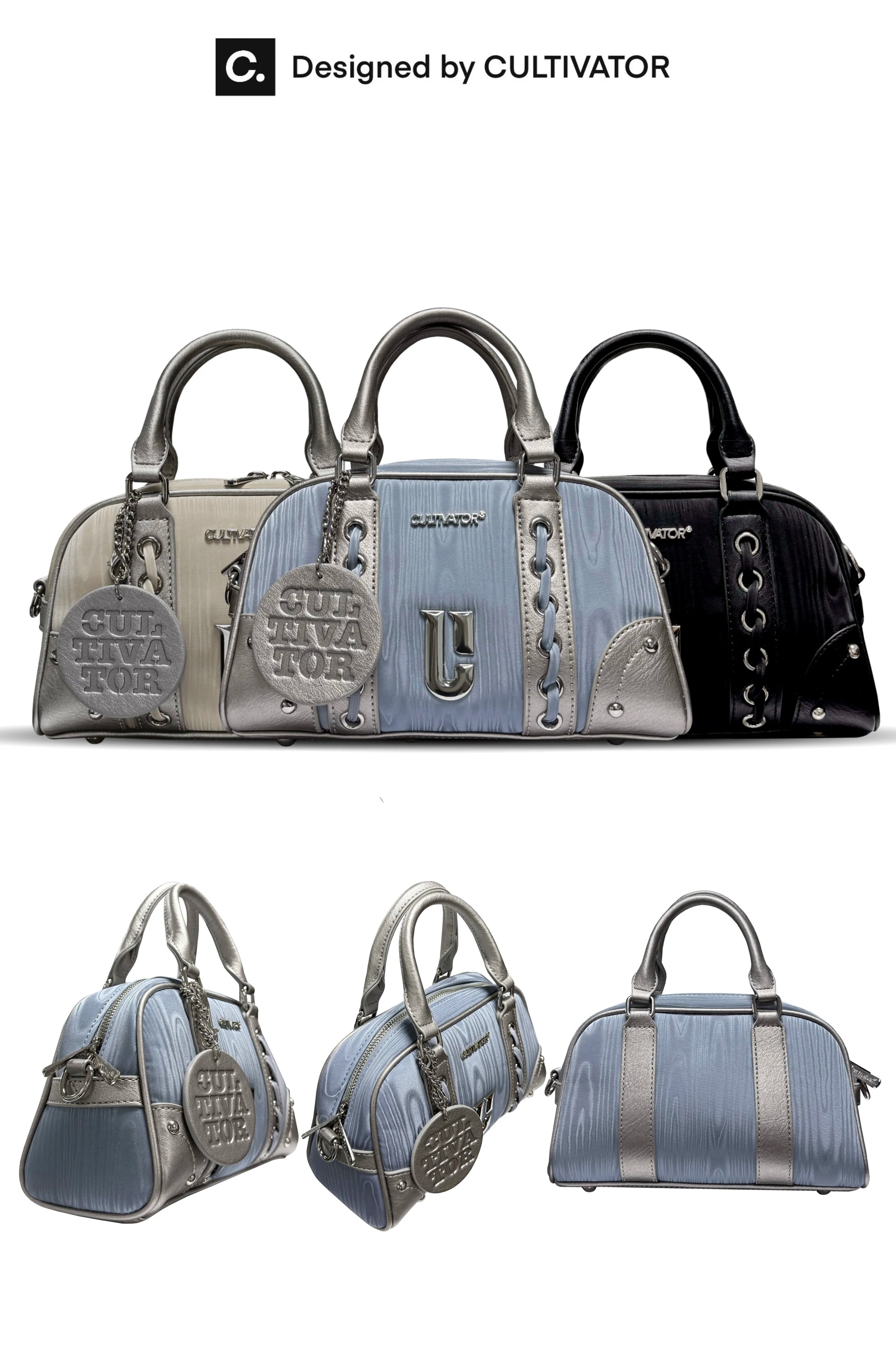 Metallic Boston Bowling Bag