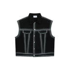 Gradient Denim Vest