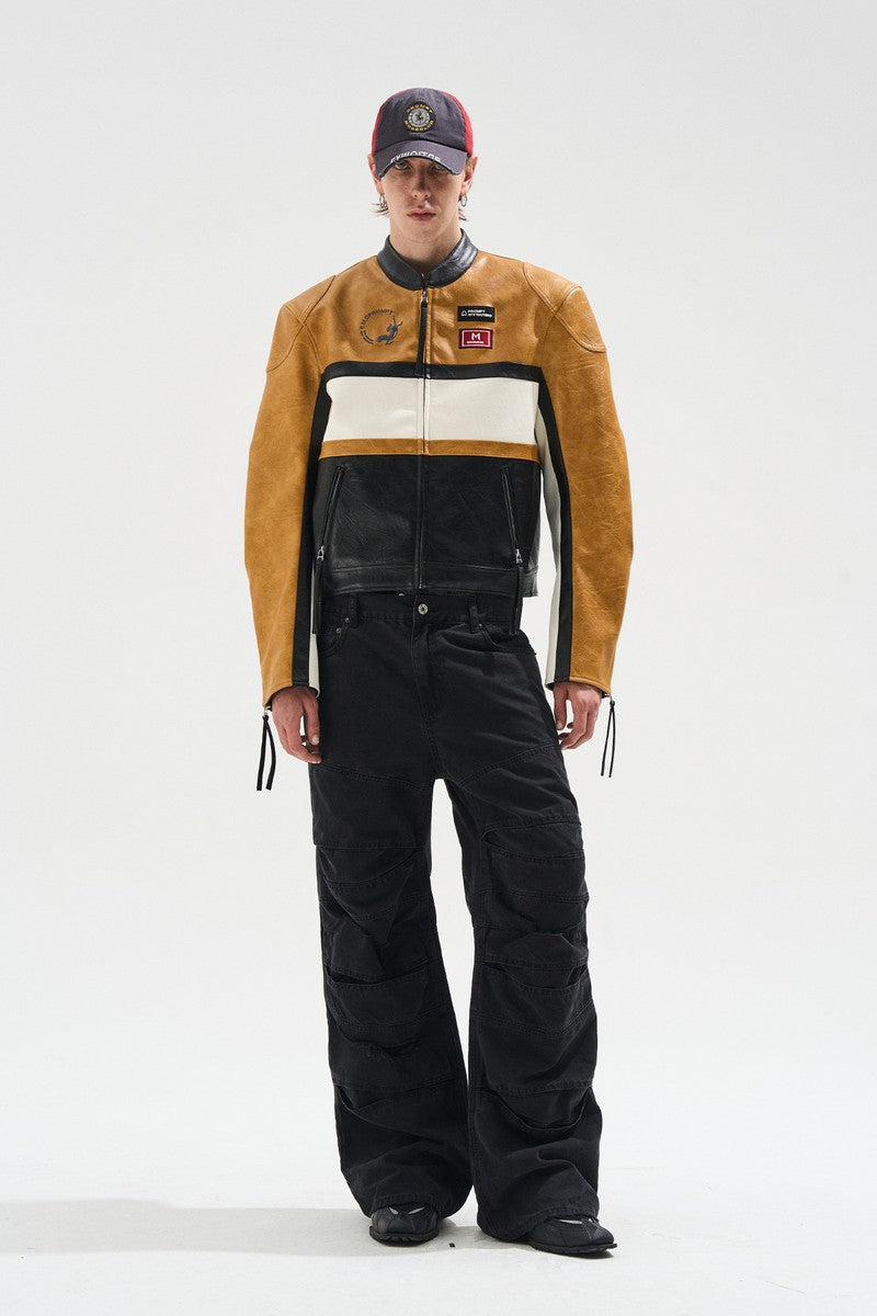 Layered Distressed Jeans