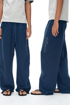 Embroidered Loose Sweatpants