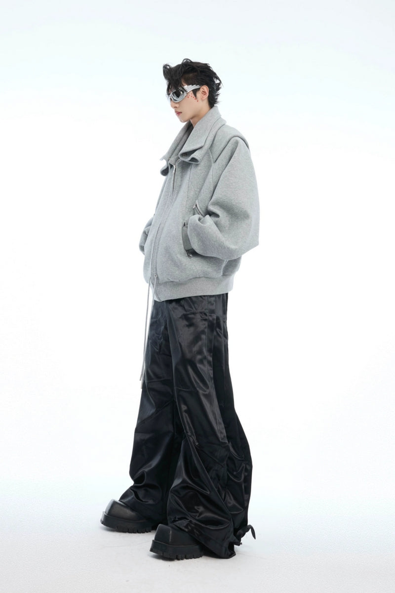 Convertible Cape-Style Zip Hoodie