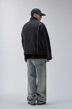 Embroidered Patchwork Track Jacket