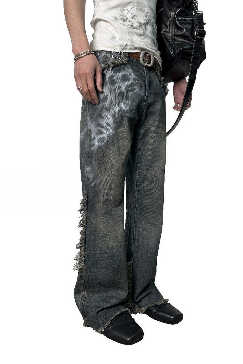 Leopard Stud Slim Jeans