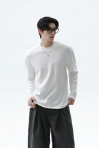 Textured Knit Long Sleeve Tee