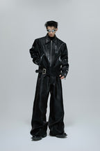 Glossy Layered Rhinestone Jacket