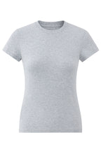 Lyocell Blend Fitted Short Sleeve Tee