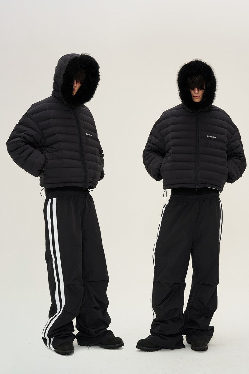 Oversized Detachable Fur Down Jacket