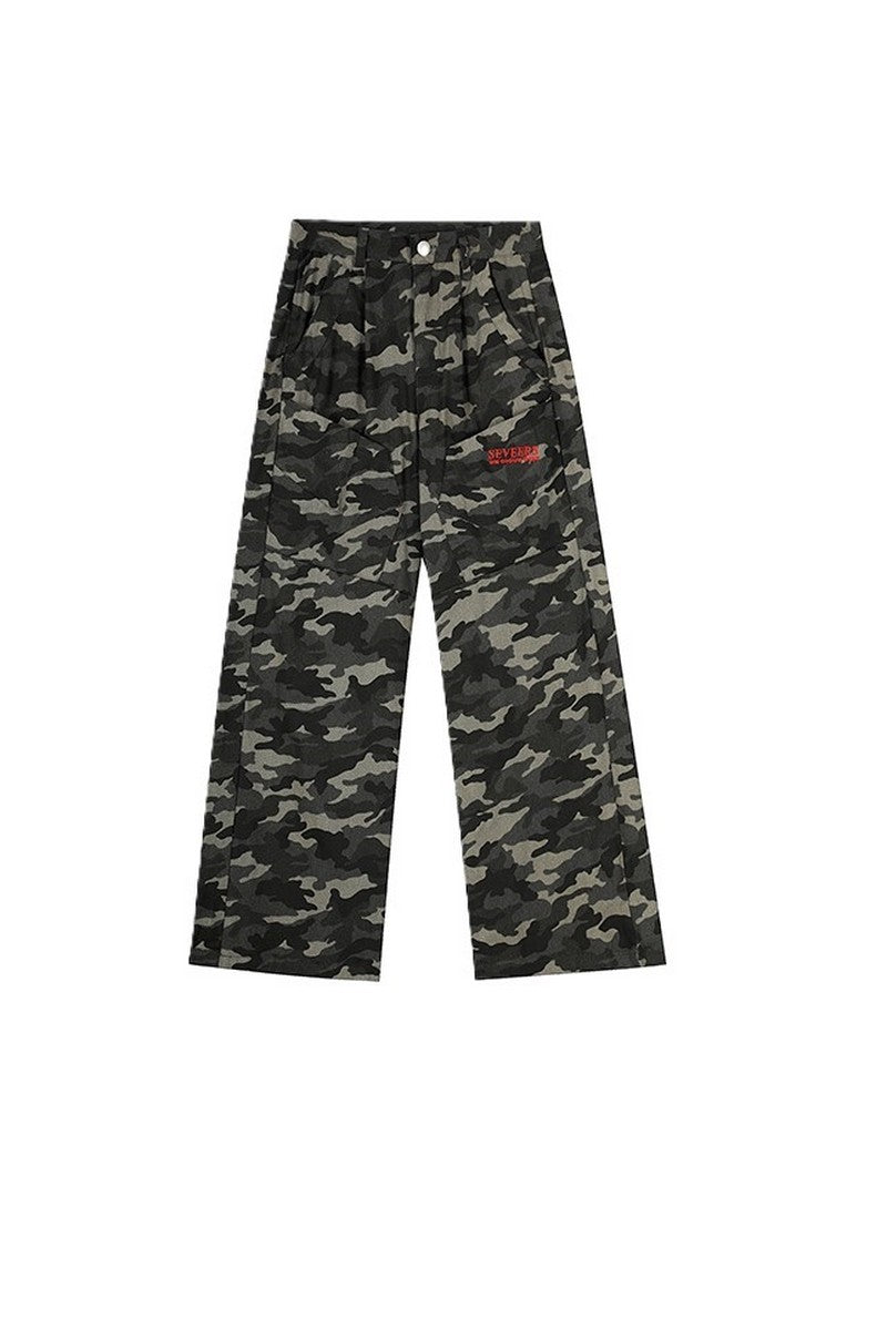 Camo Straight Leg Pants