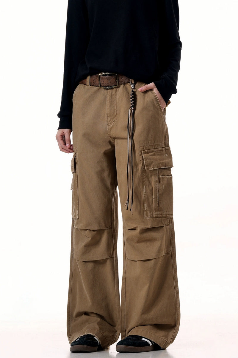 Multi-Pocket Drawstring Cargo Pants