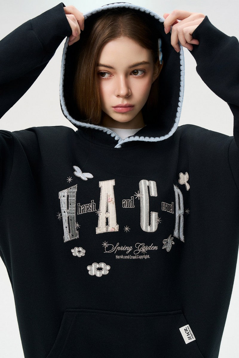 Lace Flower Shell Hoodie