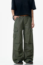 Washed Vintage Wrinkled Cargo Pants