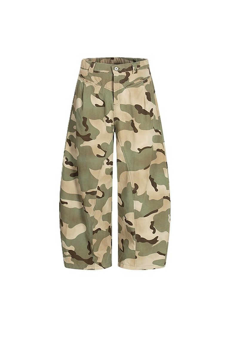 Camo Pleated Blade Pants