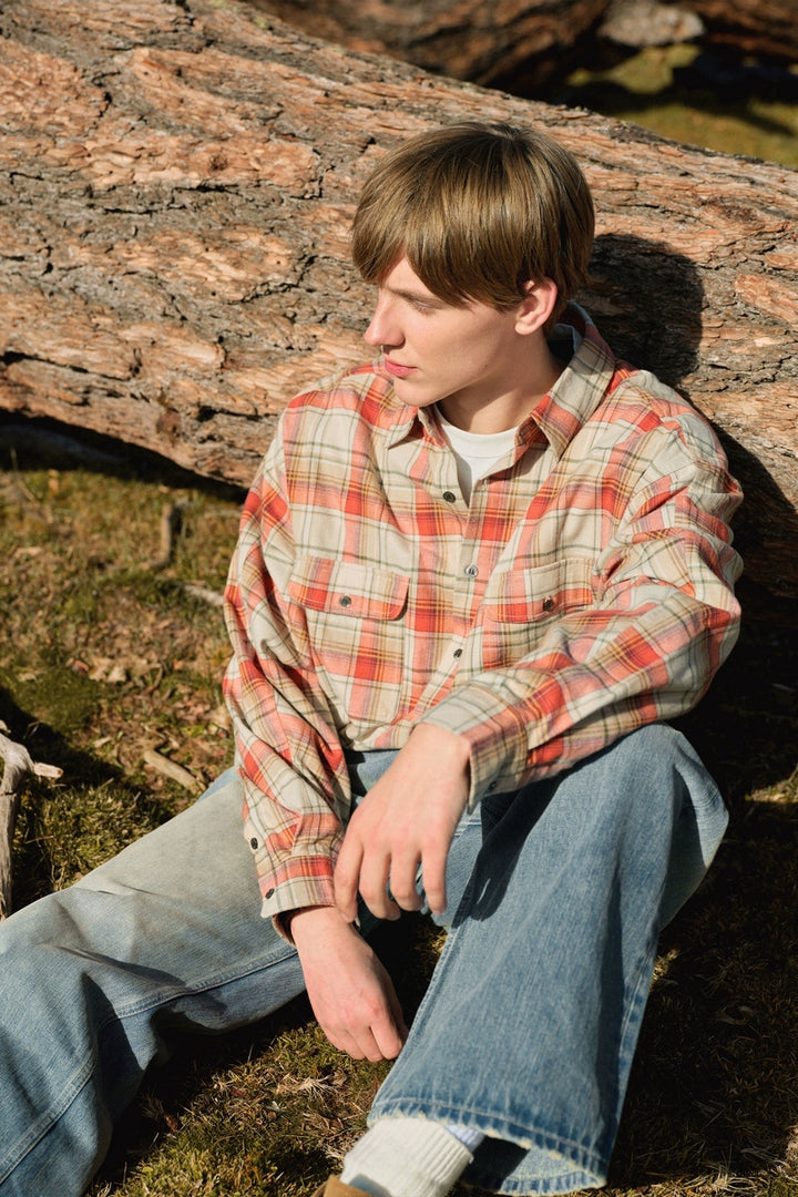 Brushed Plaid Pocket Shirt