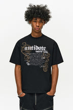 Iris Embroidery Script T-Shirt