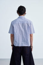 Badge Stripe Short Shirt