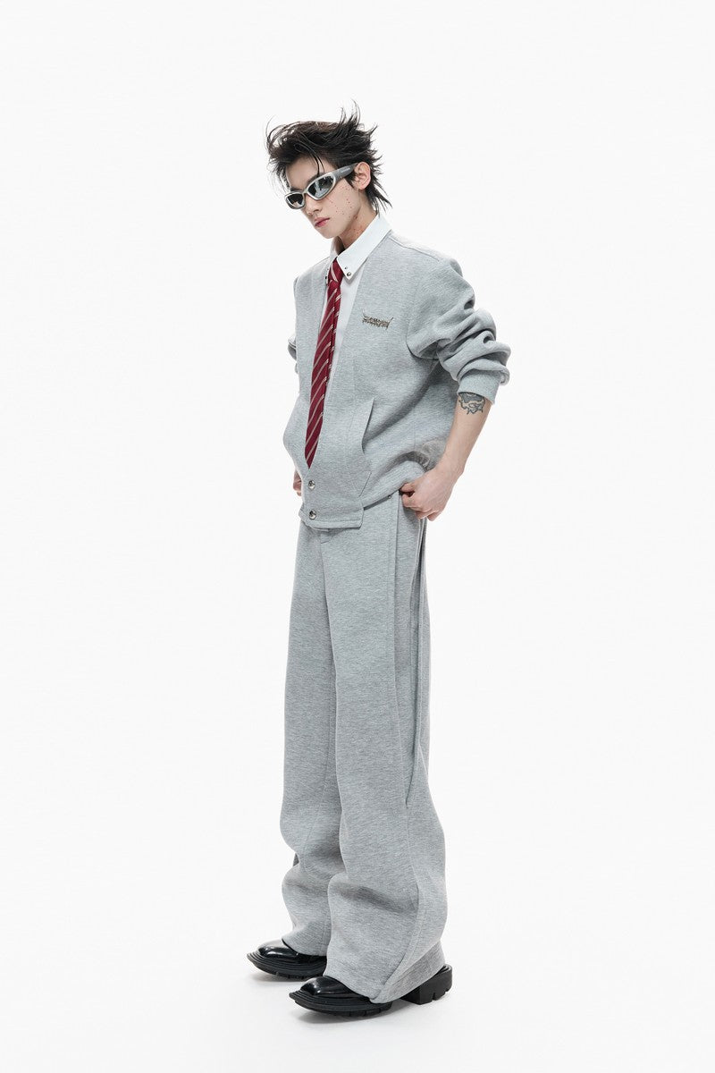 Layered Shirt Cardigan Jacket