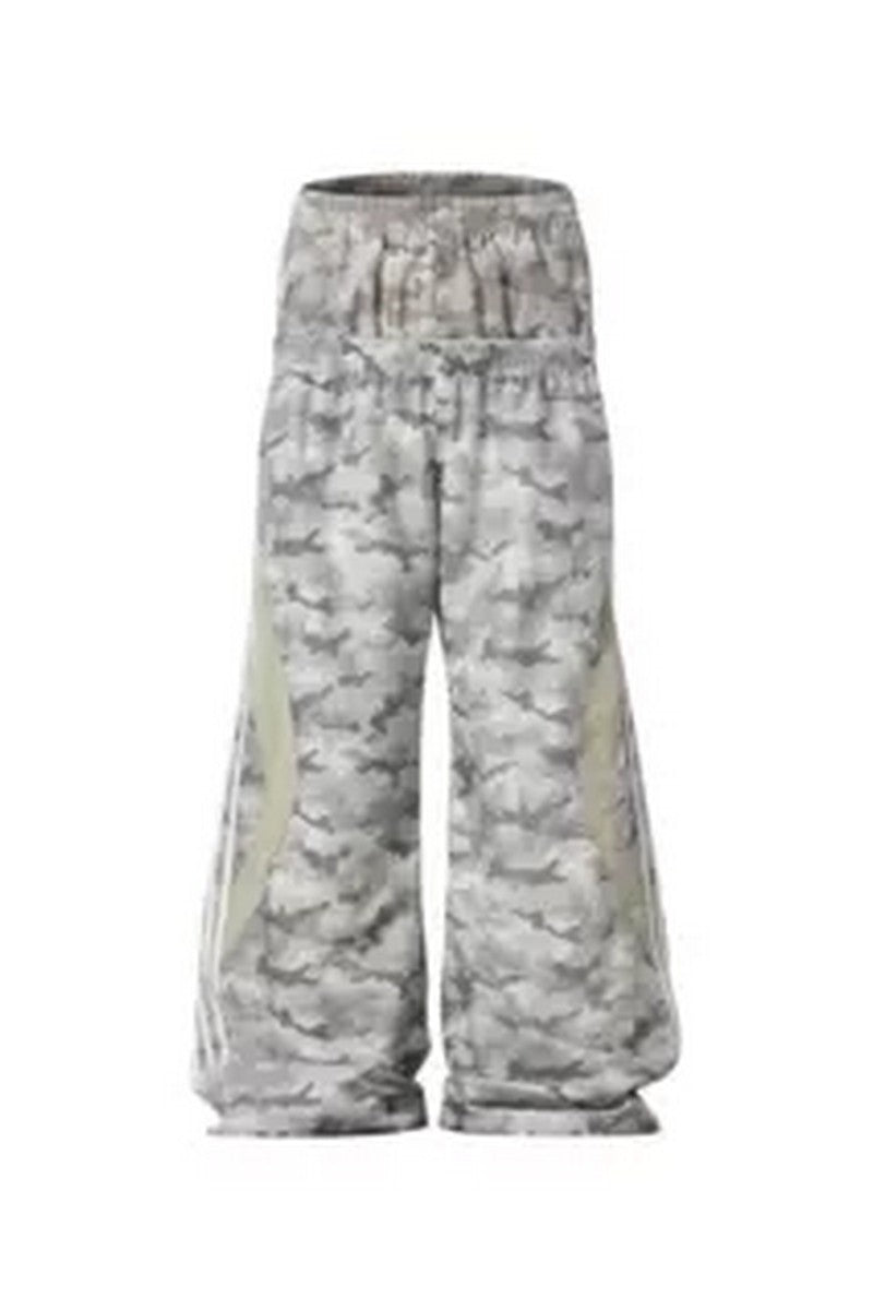 Camo Wide Leg Track Pants