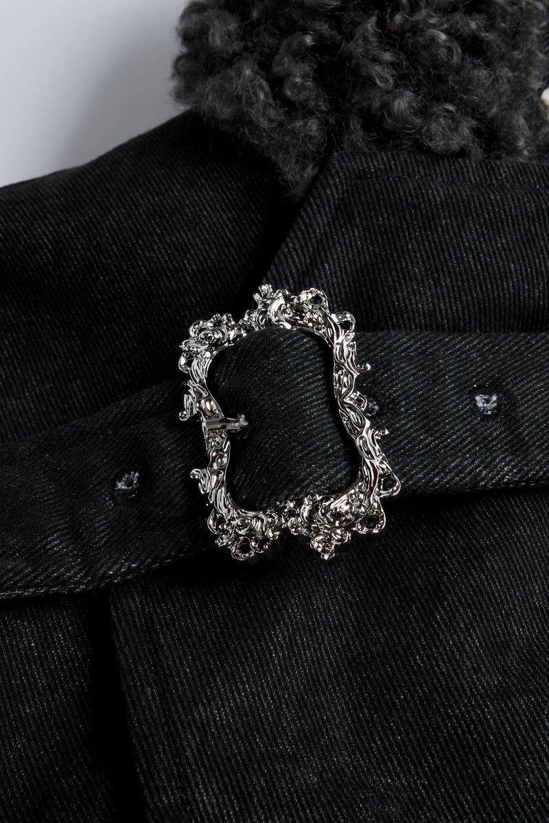 Fur Collar Padded Parka Jacket