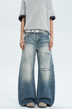 Distressed Scythe Baggy Jeans