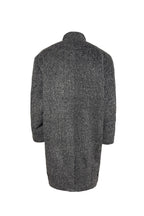 Pleated Cocoon Wool Overcoat