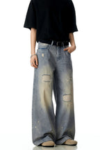 Splatter Ripped Vintage Jeans