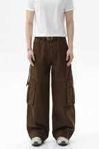 Deconstructed Cargo Denim Jeans