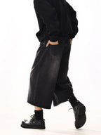 Vintage Black Cropped Shorts