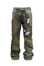 Rust Rivet Washed Jeans