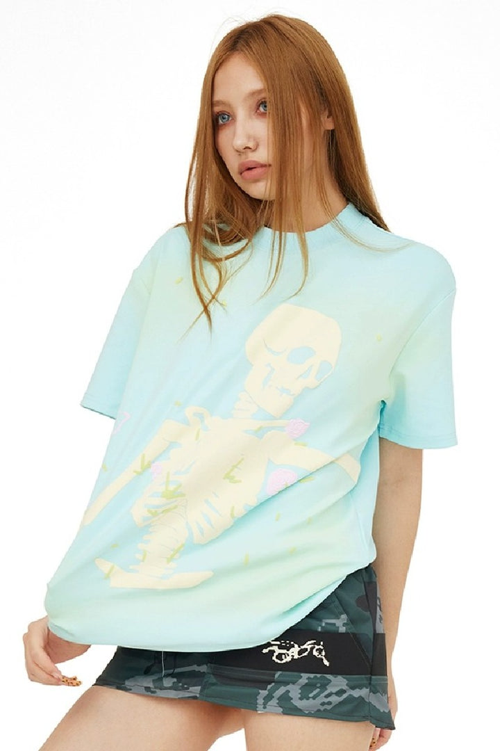 Spring Skull Foam Print Tee