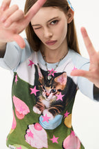 Star Print Millennium Long Sleeve