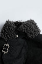 Fur Collar Padded Parka Jacket