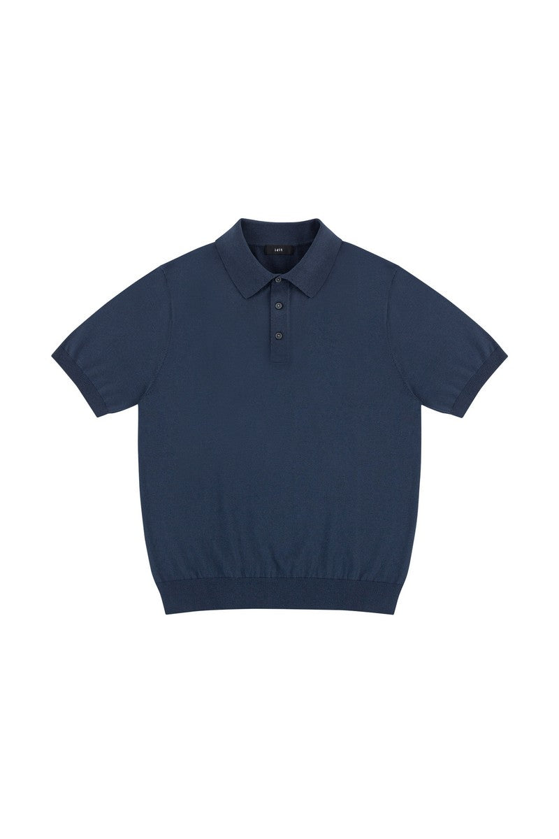 Silk Blend Knit Polo