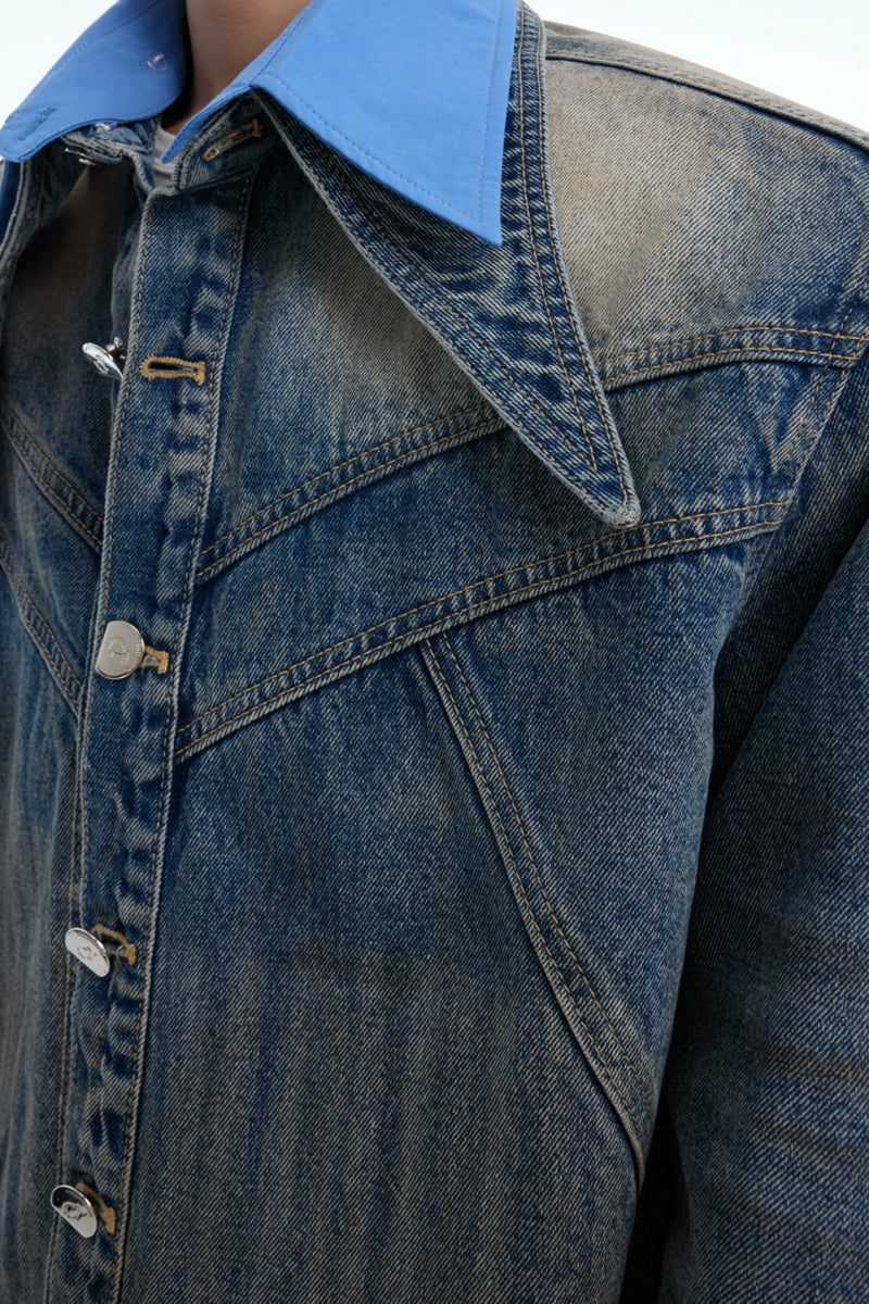 Layered Denim Jacket