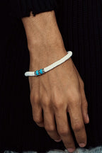 White Lava Turquoise Bracelet