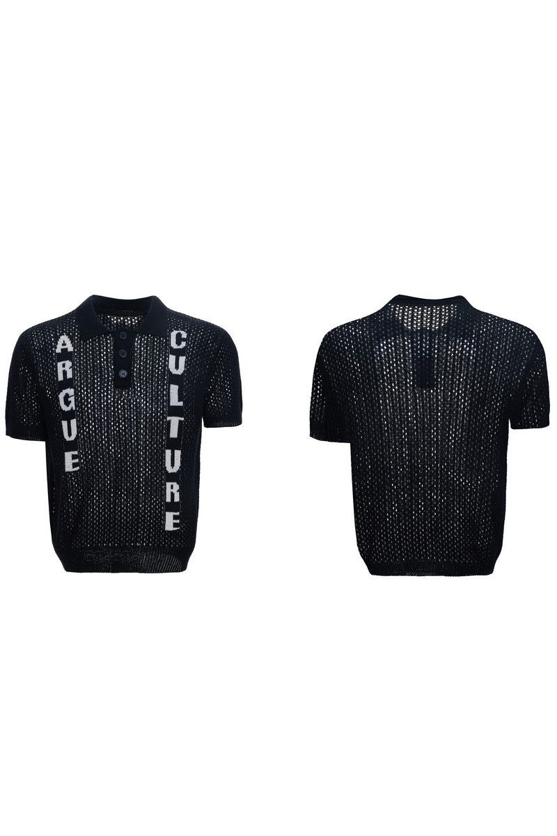 Jacquard Knit Polo