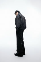 Deconstructed Textured Studded Jacket