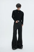 Ribbed Cotton Leather Patch Tee