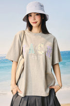 Floral Relaxed Embroidered T-Shirt