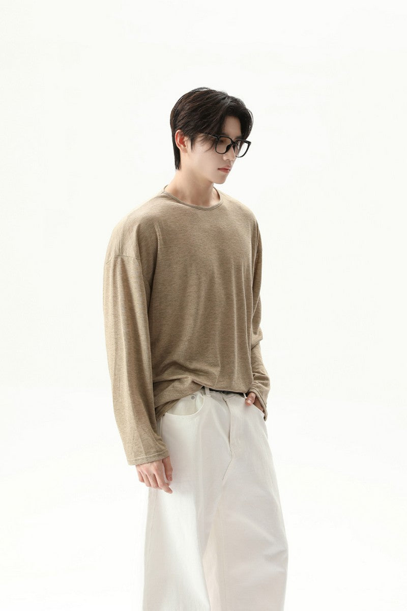 Basic Crewneck Long Sleeve Tee