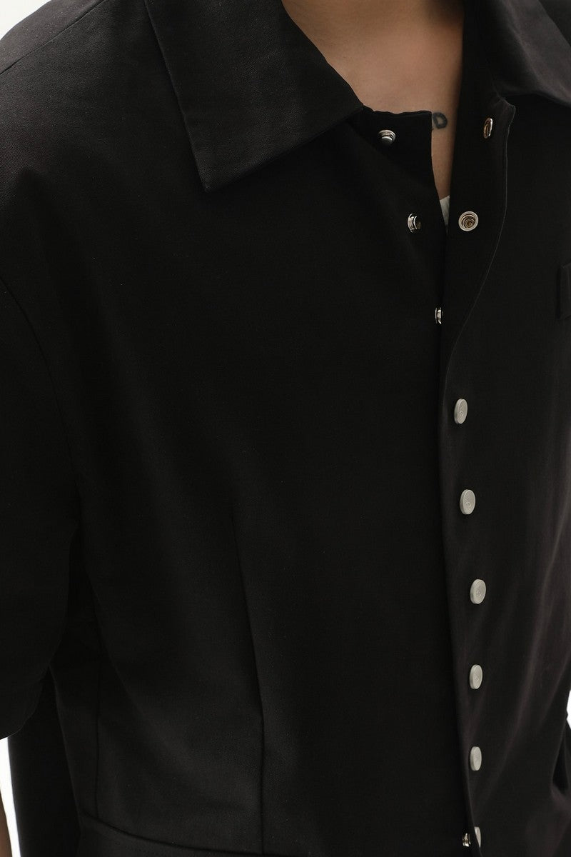 Western Style Buttoned Suit Shirt