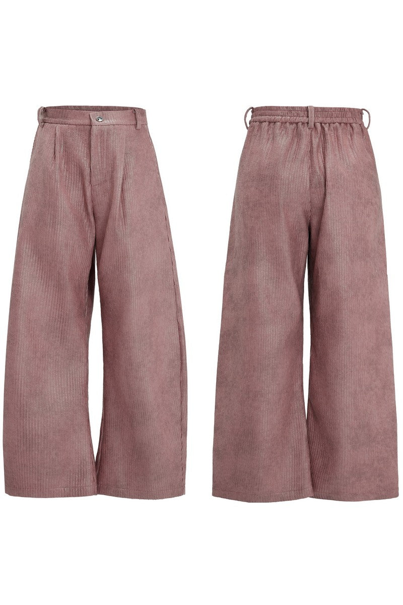 Waxed Biker Relaxed Leather Pants