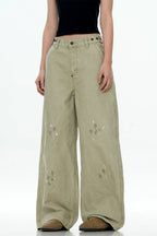 Paint Splatter Adjustable Cargo Pants