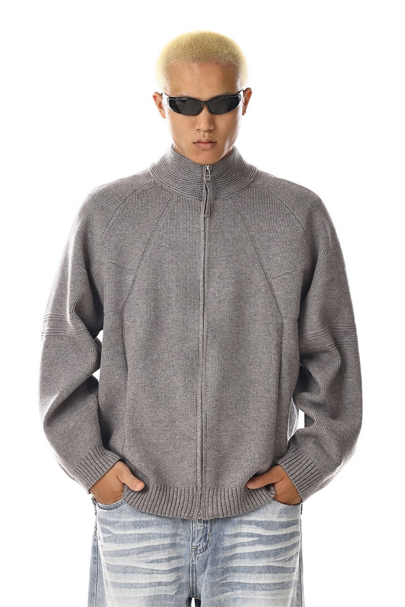 Loose Knit Cardigan Sweater